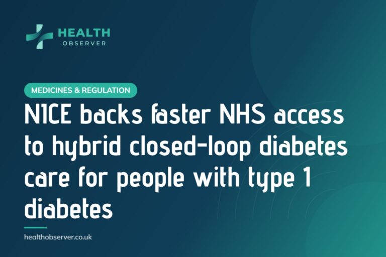 NICE backs faster NHS access to hybrid closed-loop diabetes care for people with type 1 diabetes