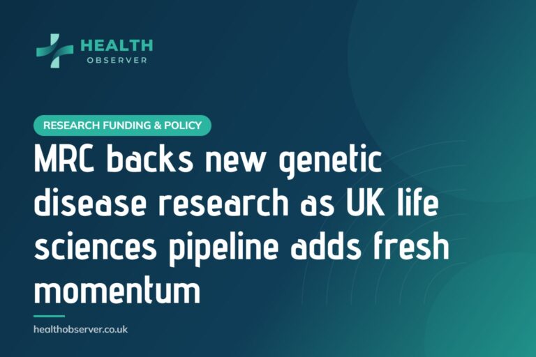 MRC backs new genetic disease research as UK life sciences pipeline adds fresh momentum