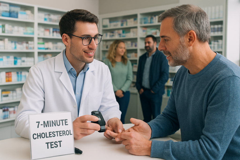 NHS pharmacies to offer seven-minute cholesterol checks in new heart health drive
